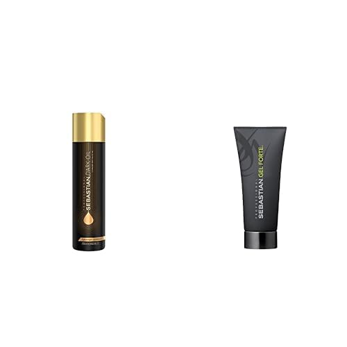 Sebastian Professional Pack - Acondicionador Dark Oil Suaviza y Nutre (250 ml) + Styling Gel Flexible de fijación Fuerte (200 ml) - Todo tipo de cabellos
