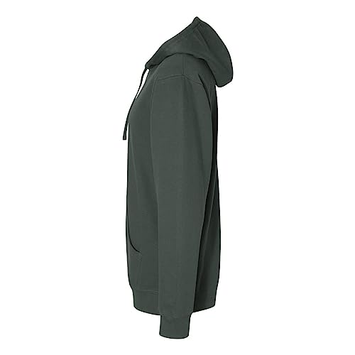 Independent Trading Co. Midweight Hooded Pullover Sweatshirt M Alpine Green3