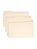 Smead File Folder with Antimicrobial Product Protection, 1/3-Cut Tab, Legal Size, Manila, 100 per Box (15338)