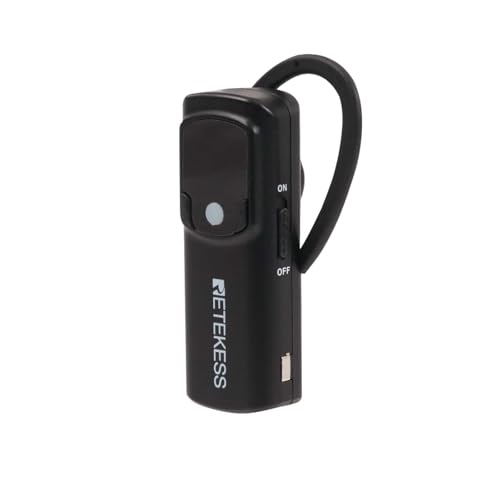 Retekess TT126 Wireless Tour Guide Audio System, Interpretation Equipment, Compact and lightweight, One Key Pairing, Plant Tour Headset for Factory (5 pack)