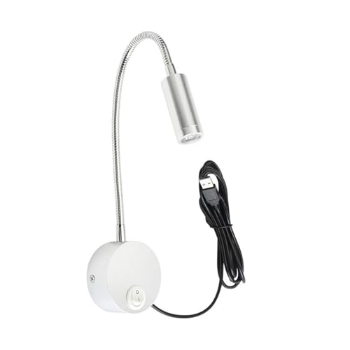 Lámpara de lectura para evitar fatiga ocular en la cama con conexión USB y luz de noche cálida 5