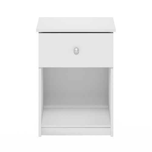 Image of Furinno Tidur Nightstand, 1-Pack, White