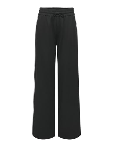 ONLY Onlpoptrash Pantalon de jogging fluide noir femme