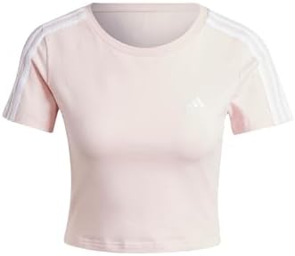 Adidas Essentials 3-Stripes Crop tee Camiseta de Manga Corta Muje...