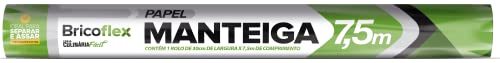 Bricoflex Papel Manteiga Rolo de 30cm de largura com 7,5m de comprimento