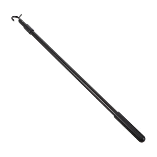 Toyvian Baguette de Store Télescopique en Alliage D'aluminium Noir 13,8-23,6 Pouces Crochet Ergonomique pour Stores Verticaux et Rideaux, pour Chambres et Salons
