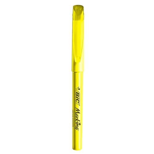 Image of BIC Brite Liner Highlighters, Chisel Tip, 12-Count Pack, Yellow Ink