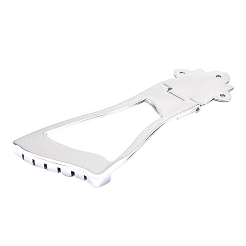 VICASKY Guitar Bridge Parts High-end Metal Guitar Tailpiece Chrome Saddle Replacement for Damaged Tailpieces
