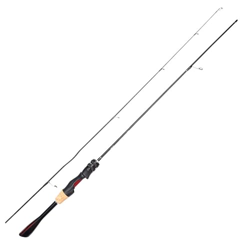 釣り竿 コンパクト ルアーロッド 投げ 竿 炭素釣竿 釣り道具 オール水用汎用ロッド 釣竿 初心者 海 淡水 堤防 振り出し竿 fishing rod 1.53/1.68/1.8m ?竿 シーバスロッド (レッド/ストレートハンドル,1.8M)