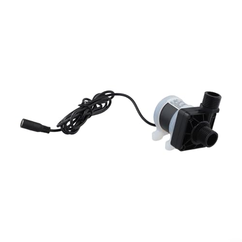 Bomba sumergible sin escobillas para acuarios 12 V 24 V, bajo ruido y alto caudal para una circulación óptima del agua (DC4212-A-12V)