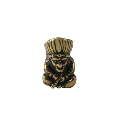 Pipe en cuivre pur rétro pendentif porte-clés ornement de style cartoon