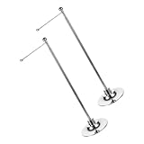 Angoily 2 Stück Tisch flaggenhalter aus Edelstahl Stabiler und Eleganter Kleiner Fahnenständer für Innenräume als Desktop dekoration für Büro Konferenzen und Messestände