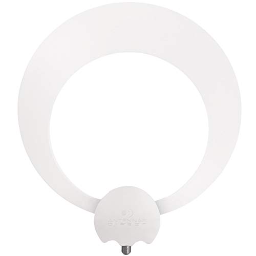 Antennas Direct Clearstream Eclipse Tv Antenna, 35+ Miles Range, Multi-Directional, Grips To Walls And Windows, 12 Ft. Detachable Coaxial Cable, Black Or White, 4K Ready (Ecl), Compact #TOP1