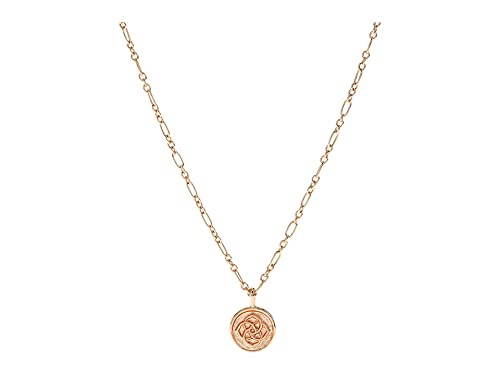 Kendra Scott Dira Coin Pendant Necklace Rose Gold Metal One Size