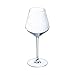 Cristal d'Arques Paris Abstraction Collection - 6 Stemmed Glasses 47 cl Crystal - Shine and Resistance - Ring Décor - Made in France - Reinforced Packaging for Online Sales