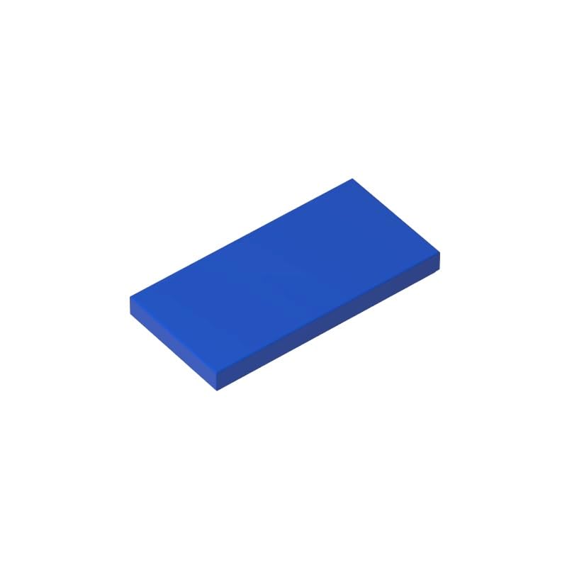 XYEIUGO Gobricks 87079 Foundation Plate Tile 2x4 with Groove 50 Pieces GDS-614 Building Blocks Color:Blue