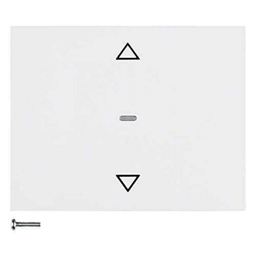 Tecla KNX Hager Berker K.1 bouton volet roulant radio quicklink blanc polaire brillant