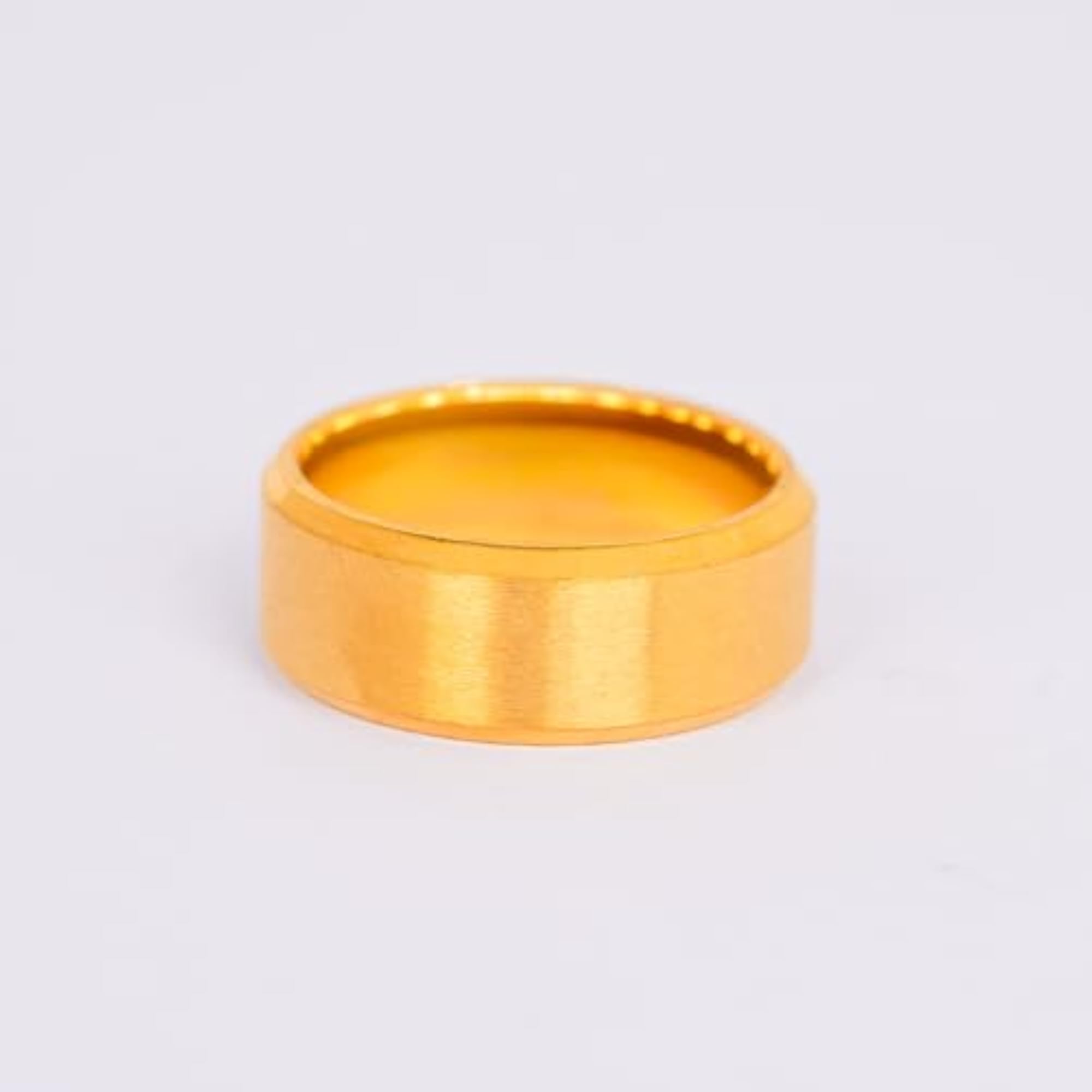 Women's Gold Plated Neo Classic Elegant Design Band Ring