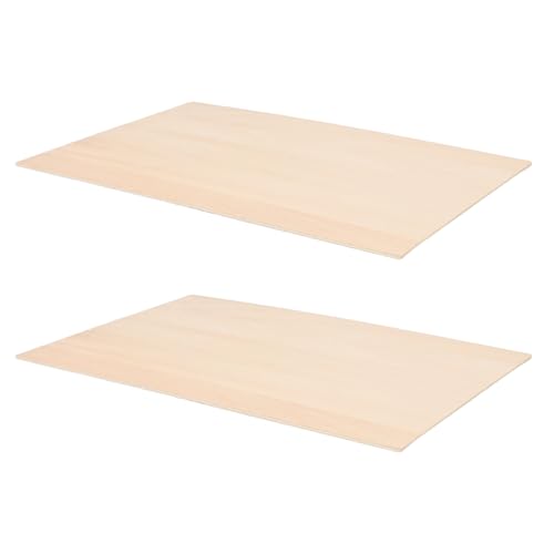 DOITOOL 2pcs Hand Carved Wood Drawing Board A3 Size Printmaking Wood Board for DIY Craft Engraving Material Supply