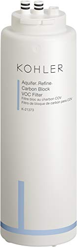 Kohler K21373-NA Aquifer Refine Carbon Block VOC Replacement Filter Cartridges