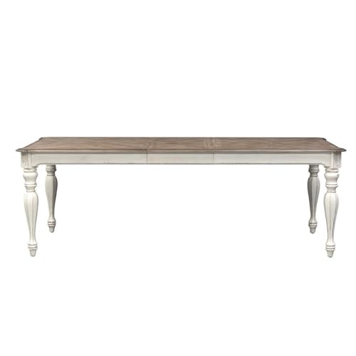 Liberty Furniture Industries Magnolia Manor Rectangular Leg Table, W90 x D44 x H30, White