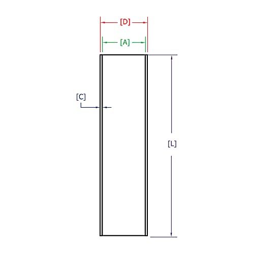 Thin Wall Round Tubes - Clear 2-1/4