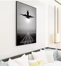 Affiche creative avion decoration interieure haut de gamme HD - 2