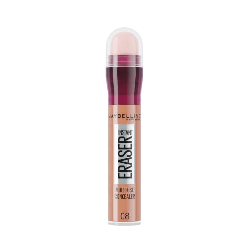 Maybelline Instant Anti-Age Eraser Eye Concealer for Face Dark Circles Blemish & Fine Lines Concealer Full Coverage Dermatologist Tested Suitable for Sensitive Skin Shade: 08 Buff