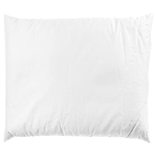 Giraffenland Coussin de positionnement, Oreiller 30x45cm Coussin rempli de Billes de polystyrène, 1-2mm, avec Fermeture à glissière, Couleur: Blanc