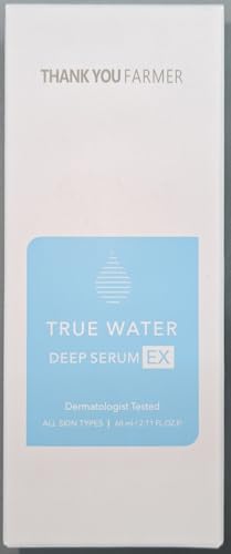 THANKYOU FARMER True Water Deep Serum EX 2.11 Fl Oz (60ml) - Korean Hyaluronic Acid Serum for Face, Phyto Mucin Essence, Hydrating Serum, Korean Serum, Dermatologist-tested