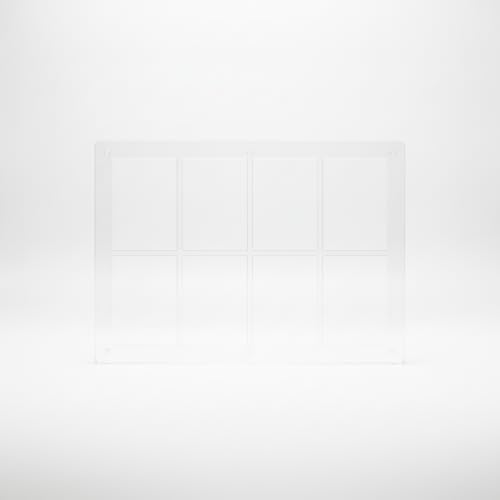 Cadre photo acrylique gravé multi-emplacements, support photo de bureau