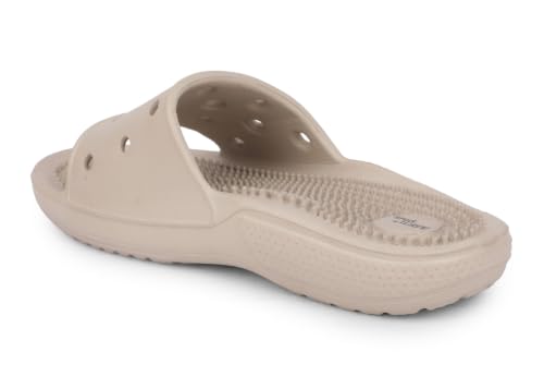 Image of ACTION Women's Casual Slip-On Slippers | Comfortable Textured Footbed | Lightweight Open-Toe Sandals for Daily Wear | Stylish Home & Outdoor Footwear