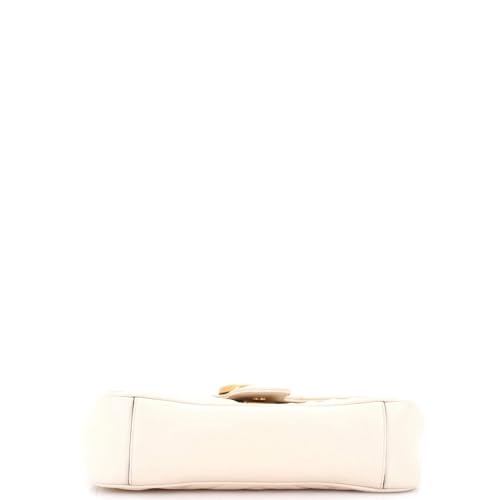 Pre-Loved GG Marmont Flap Bag Matelasse Leather Medium, Neutral4