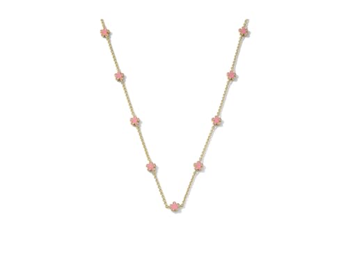 Kendra Scott, Womens, Jane Strand Necklace, Gold Dark Pink Enamel, One Size