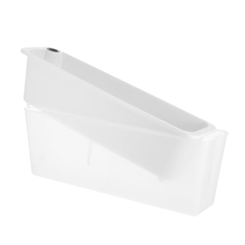 VICASKY Fioriera Rettangolare Stretta con Riserva d in Plastica Trasparente per Piante Aromatiche Erbe e Verdure per Balcone Davanzale e ed Esterno