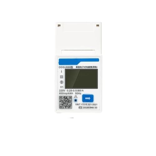 1PCS DDSU666 DTSU666 multi-function electric energy meter programmable V, A, W, KWH, VAR, MODBUS RS485 electric energy meter solar photovoltaic inverter ( Color : DDSU666 80A , Size : MODBUS RS485 )