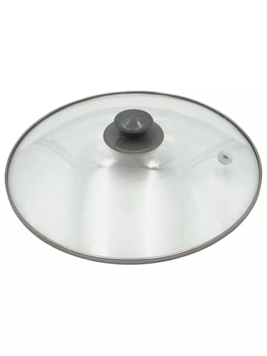 EFP Lid for Rival Crock Pot Round 5 Qt 6 Qt Glass Lid with Vent Thermometer Hole 3060-W SCR-507