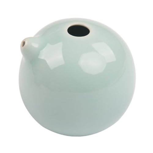 OSOLADY Contenedor de Agua para Caligrafía Cerámica Verde Cuentagotas Suave Accesorio Duradero para Pintura y Escritura Tradicional