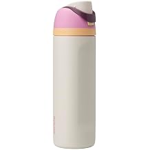 Owala FreeSip Insulated Stainless Steel Water Bottle with Straw, BPA-Free Sports Water Bottle, Great for Travel, 24 Oz, Day