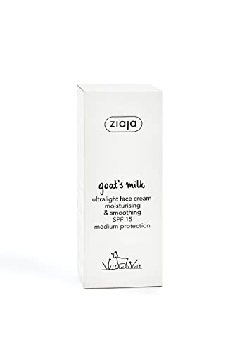 Ziaja Ultralight krem do twarzy z kozim mlekiem SPF15-50 ml