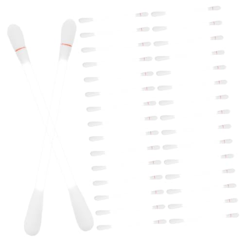 WOONEKY ペット用耳掃除綿棒 50本入り 犬用耳掃除用ソフトコットンスティック 毎日の耳のお手入れに 犬や猫に最適