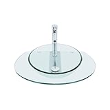 Renovators Supply Corona Glass Wall Mount Sink - Small Vessel Sink with Chrome Faucet and Drain - Tempered Glass Wall Hung Sink - Modern Bathroom Sink for Small Spaces - Scratch and Stain Resistant