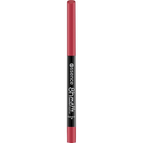 Image of Essence 8h matte comfort lipliner 07 Classic Red, lip liner, red, defined lips, long-lasting colour, matte finish, comfortable wear, 0.3 g