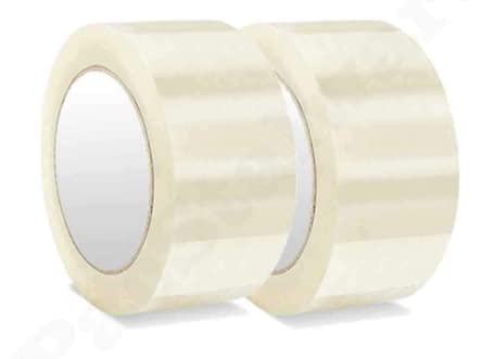 Transparent Tape 3 inch Cello Tape Width 60 Meters Long (Pack of 2) | Selo Tape Transparent Tape for Packing Shipment in Box (B09QQPJZP9) Amazon Price History, Amazon Price Tracker