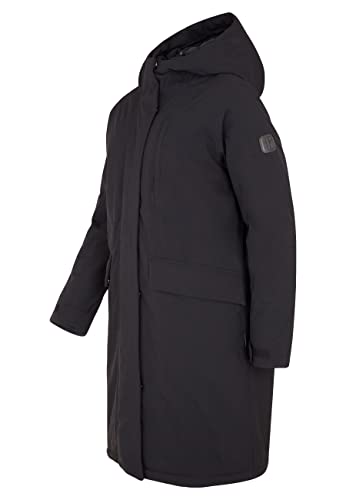 ELKLINE Damen Winterparka Berlin | Oversized Wintermantel halblang | wasserdicht warm | große Taschen 2019067, Größe:42, Farbe:Black