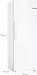 Bosch GSN33VWEP, Serie 4, Freistehender Gefrierschrank, 176 x 60 cm, 225 L Gefrieren, NoFrost, BigBox Schublade für großes Gefriergut, Flexibler Gefrierraum, Multi Airflow - gleichmäßige Kühlung, Weiß