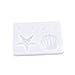 Générique 6 trous mer Gel gâteau sucre tournant moule colle goutte moule étoiles de mer coquille cuisson gâteau moule whisky glace treillis moule Couteau Viande Professionnel (White, One Size)