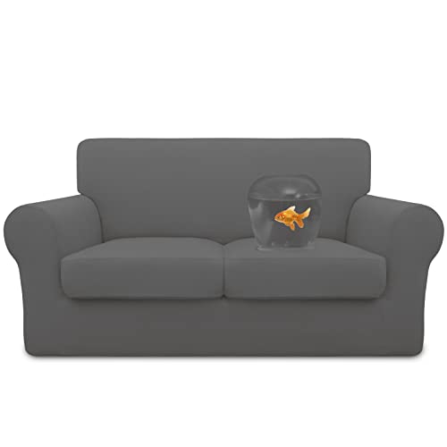 Image of Easy-Going Waterproof 3-Piece Loveseat Cover Couch Covers for Sofa