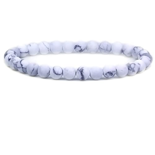 Bracelet en cristaux et perles rondes 6mm, bijou élastique de 17,8 cm haute finition
