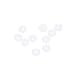 uxcell Silicone O-Rings, 6mm OD 1.2mm ID 2.4mm Width VMQ Seal Gasket for Compressor Valves Pipe Repair, White, Pack of 10
